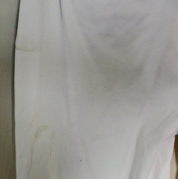 White Ann Taylor Loft slacks - nautical buttons - Picture 4 of 8